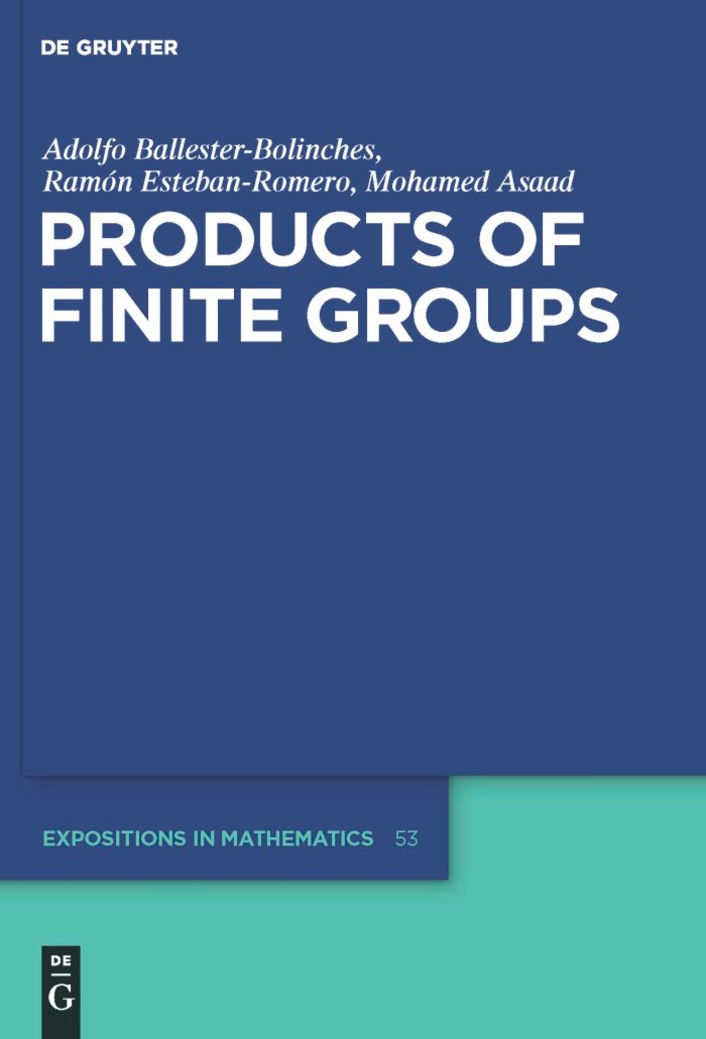 Cover image for Products of Finite Groups ISBN 9783110204179